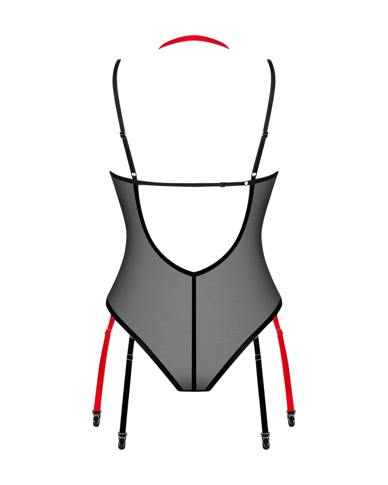 Obsessive Sexy Semitransparenter Body durchsichtiges Dessous Set in verführerischen schwarz. Obsessive Sexy Semitransparenter Body durchsichtiges Dessous Set in verführerischen schwarz.