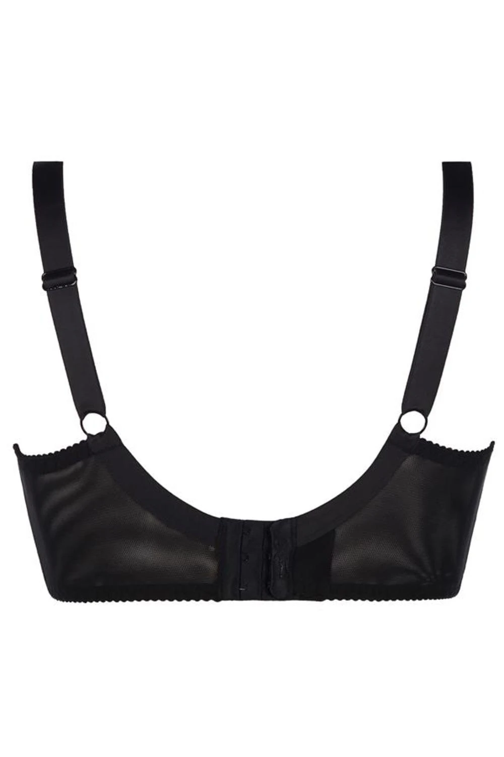 Axami Plus-Size Bügel-Neckholder-Hebe-BH schwarz mit Glanz und Tülleinsatz Axami Plus-Size Bügel-Neckholder-Hebe-BH schwarz mit Glanz und Tülleinsatz