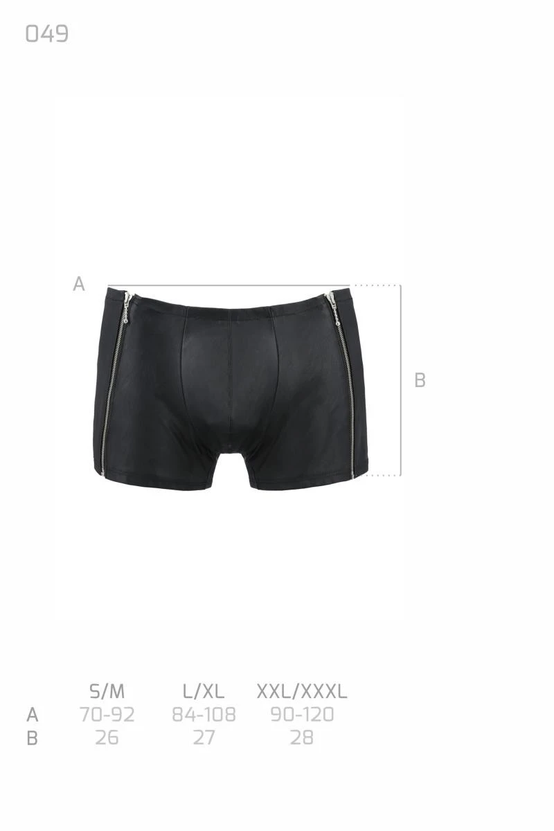 Herren Shorts 049 mit seitlichen Reißverschlüssen von Passion Menswear