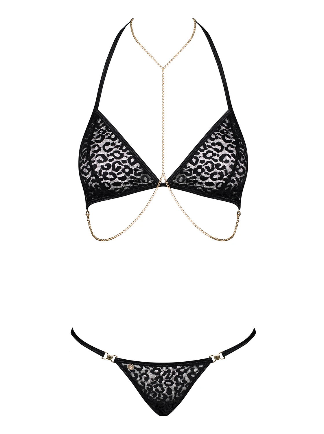 Dessous Set mit Ketten