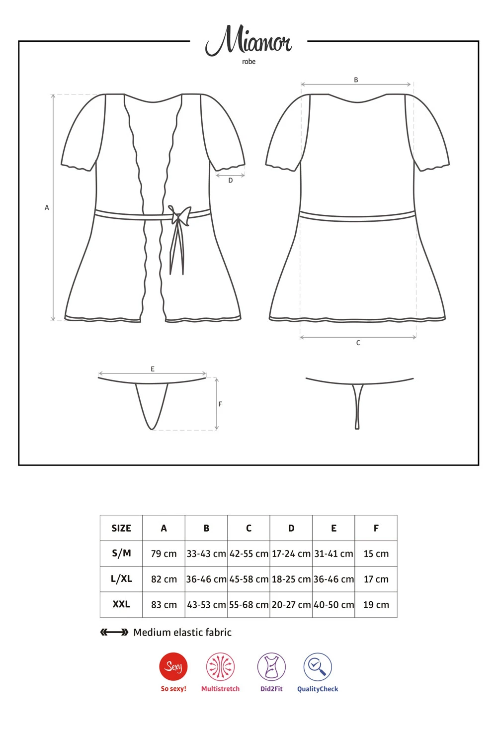Sexy Robe mit Spitzenärmeln Sexy Robe mit Spitzenärmeln