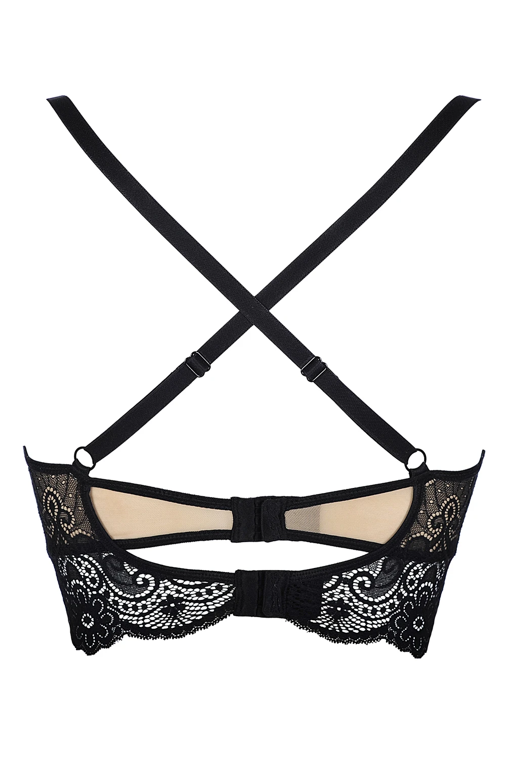 Axamo sinnliches schwarzes Spitzen BH-Bustier Axamo sinnliches schwarzes Spitzen BH-Bustier