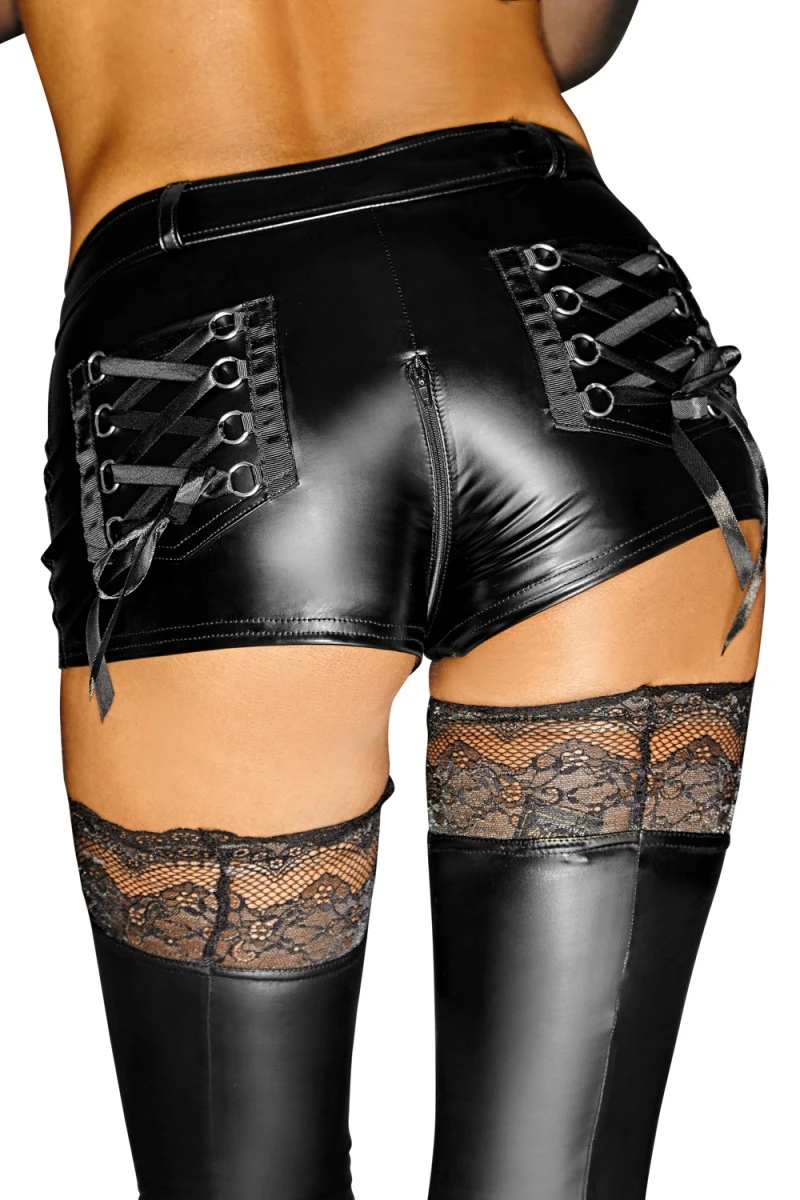 Schwarze Shorts F138 von Noir Handmade