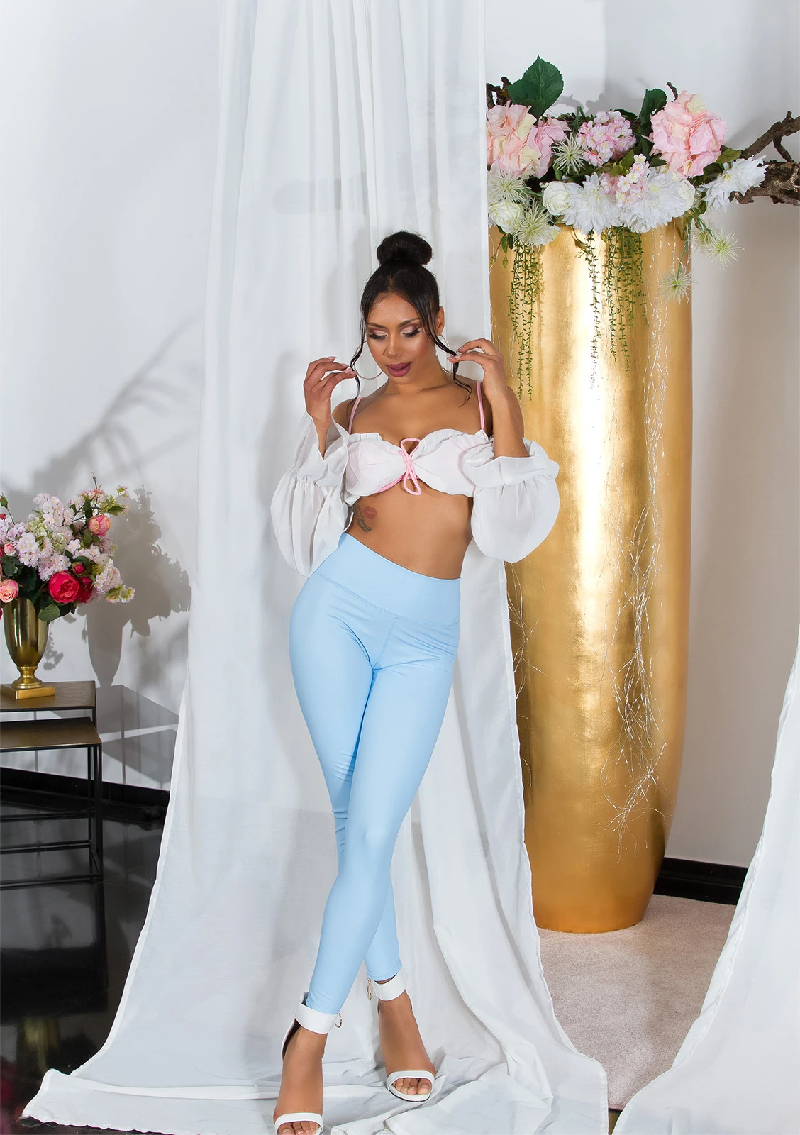 High Waist Lederimitat Leggings High Waist Lederimitat Leggings