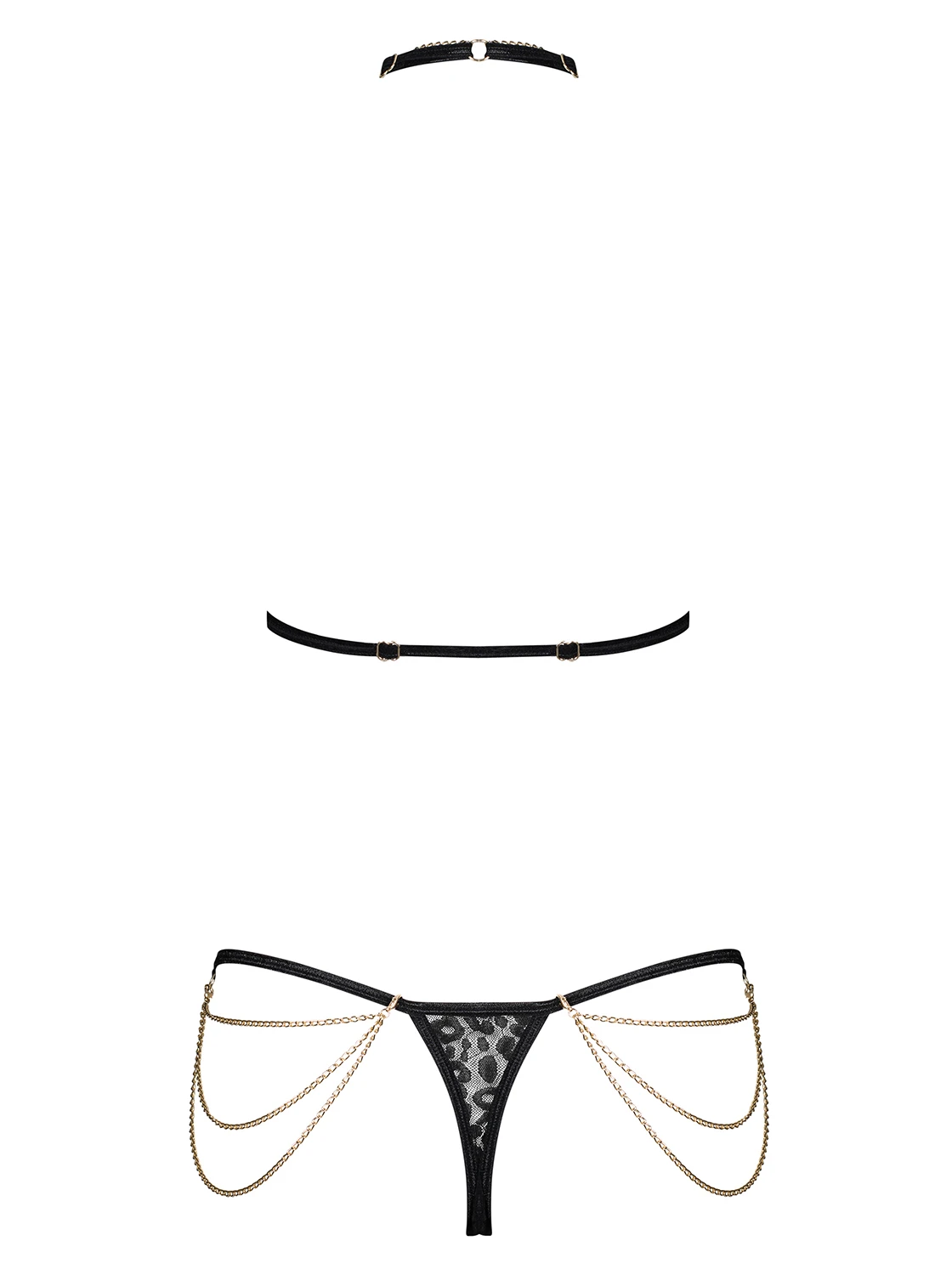 Dessous Set mit Ketten