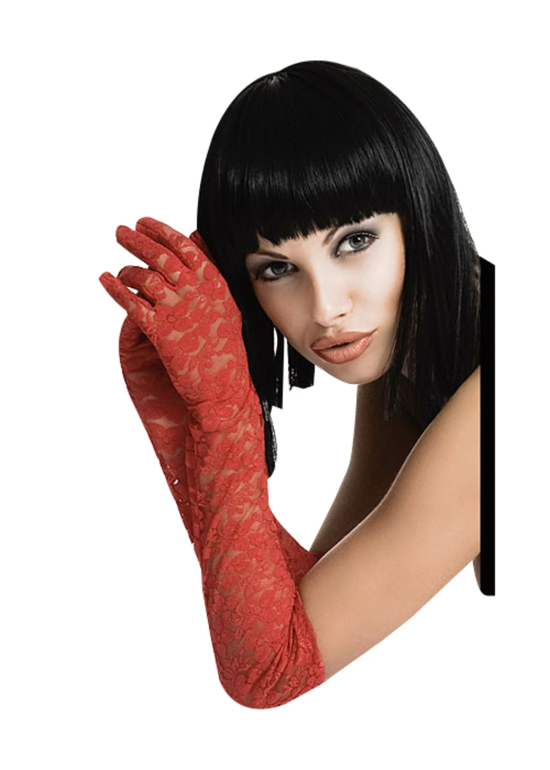 Elegante Handschuhe aus floraler Spitze
