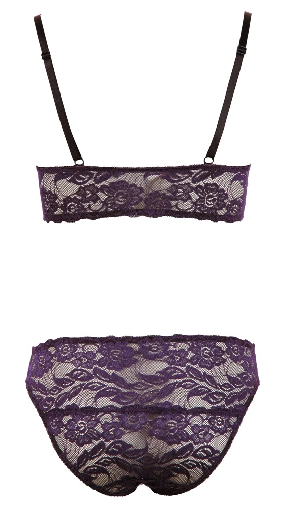 Cottelli LINGERIE BH Set weiche Blütenspitze in lila Cottelli LINGERIE BH Set weiche Blütenspitze in lila