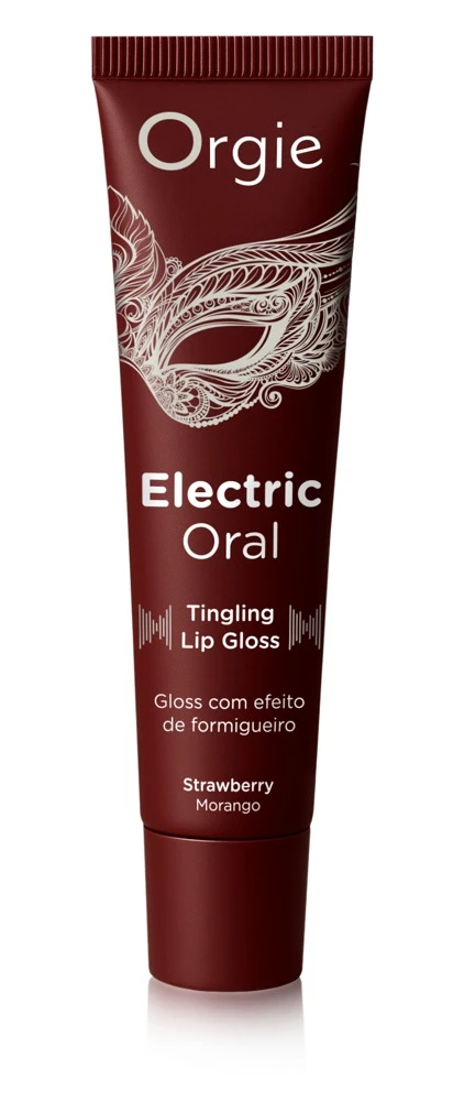 Orgie Electric Oral 10ml, Orgie Electric Oral Lipgloss Erdbeere mit prickelndem Vibe für heiße Küsse & stimulierende Spiele