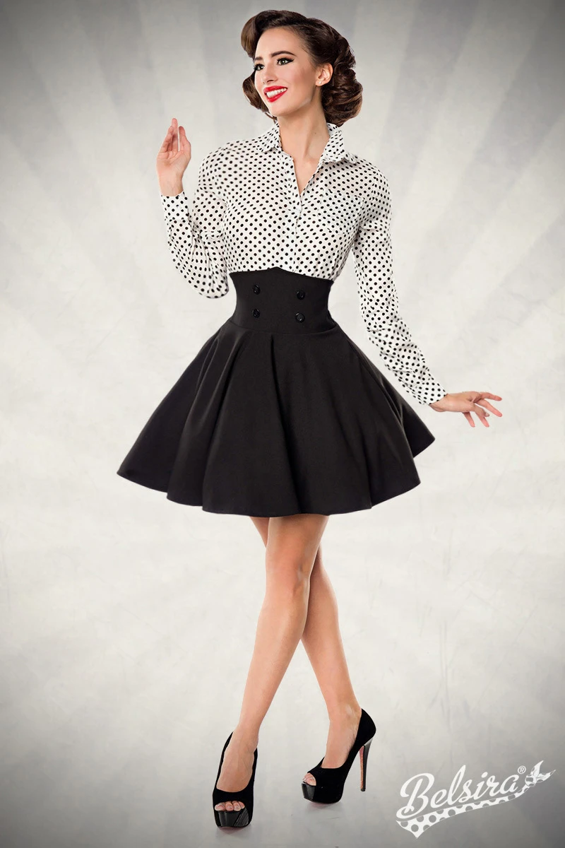 High Waist Minirock mit extra breitem Bund High Waist Minirock mit extra breitem Bund