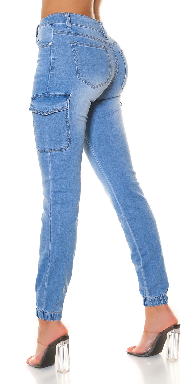 Cargo Style High Waist Pump Jeans Cargo Style High Waist Pump Jeans