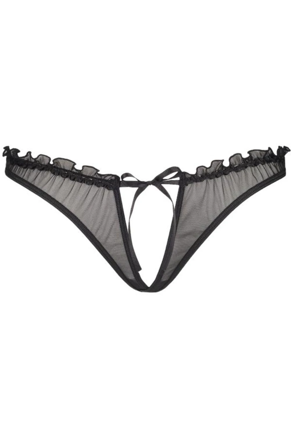 Axami Tüll Plus-Size String ouvert schwarz Axami Tüll Plus-Size String ouvert schwarz
