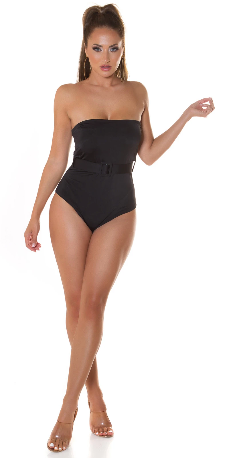Hot Party Bandeau Bodysuit mit Gürtel Hot Party Bandeau Bodysuit mit Gürtel