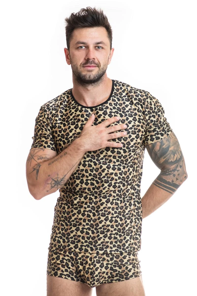 Herren T-Shirt aus blickdichtem Stoff von Anais for Men