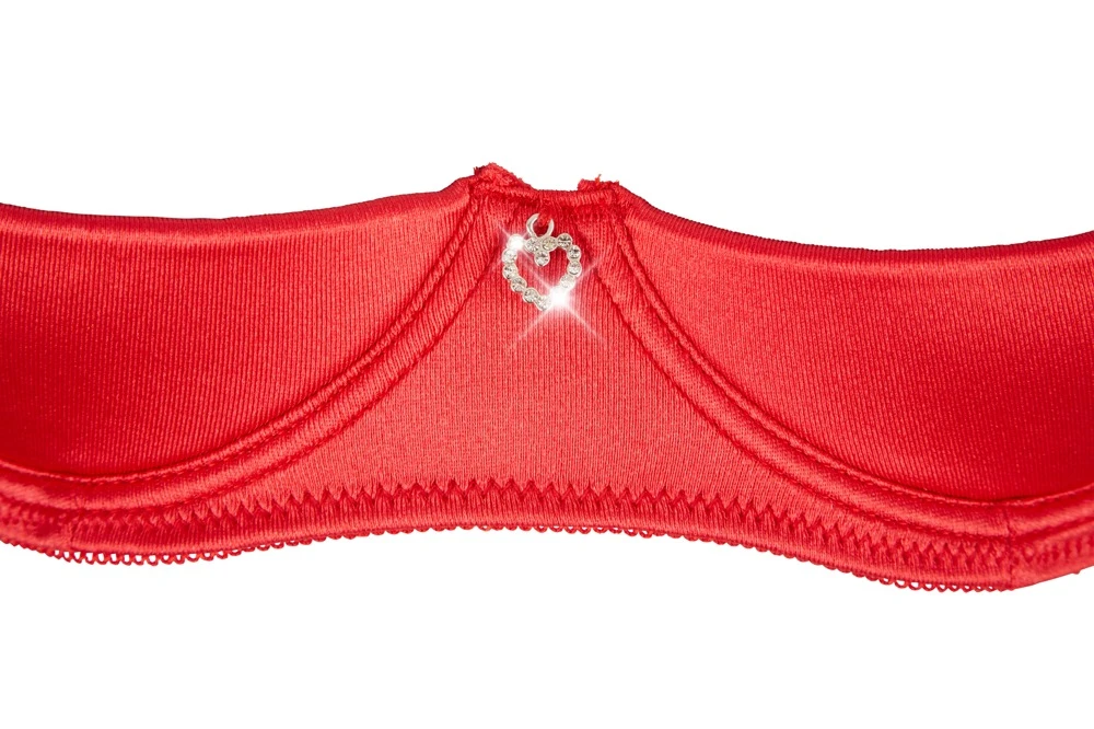 Cottelli LINGERIE Bügel Peek a Boo-Hebe-BH und String mit Strapsgurt in sinnlich rot Cottelli LINGERIE Bügel Peek a Boo-Hebe-BH und String mit Strapsgurt in sinnlich rot