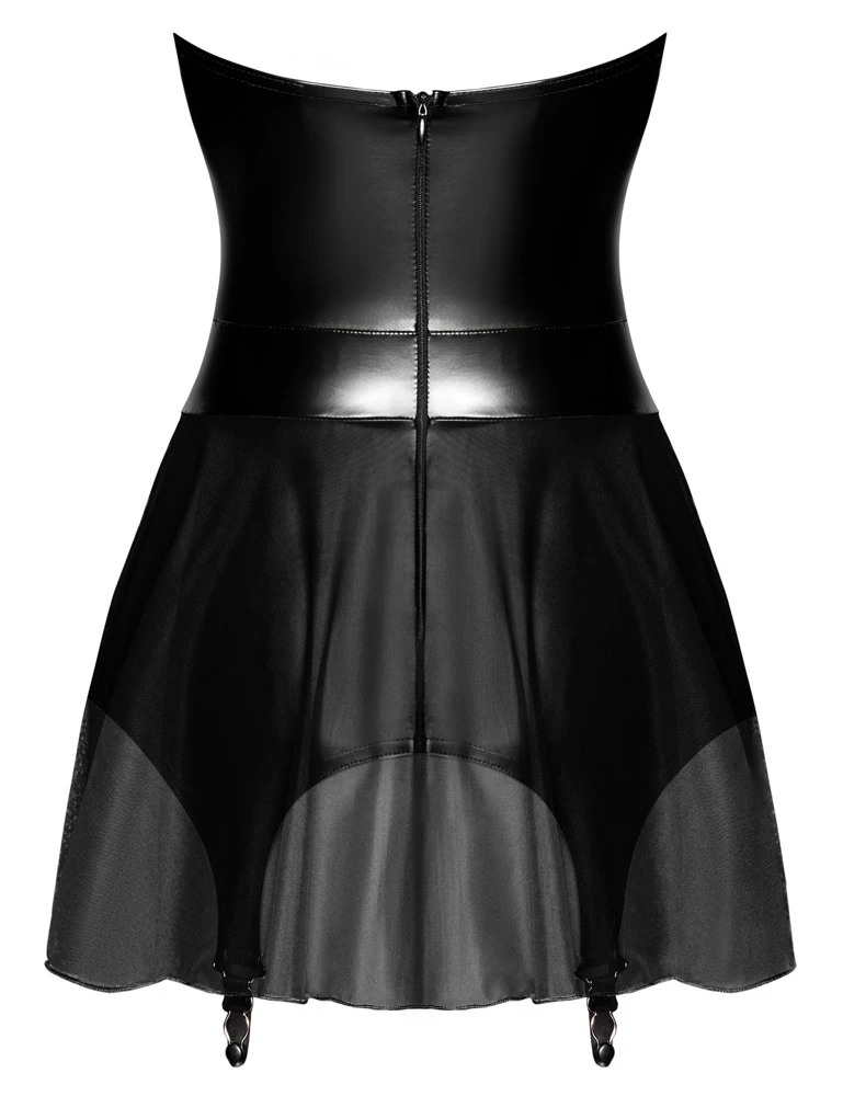 Noir Kleid Straps S