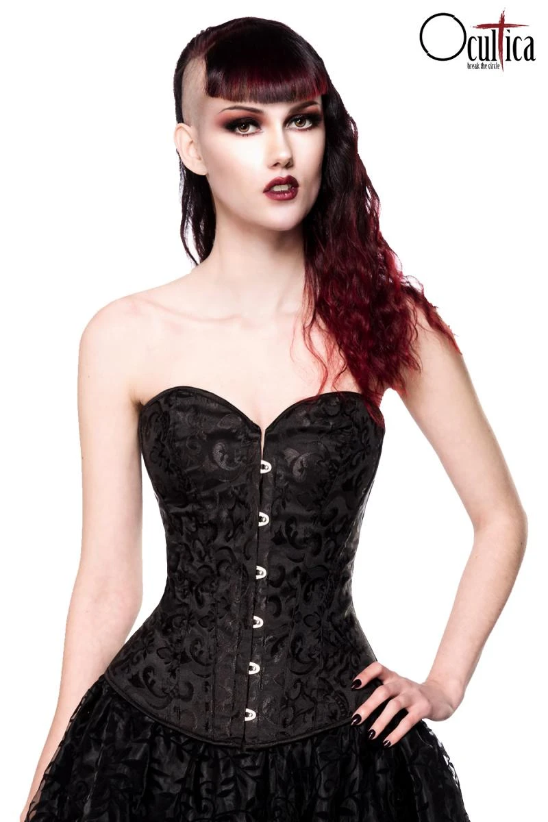 Brokat-Corsage mit Ornamenten