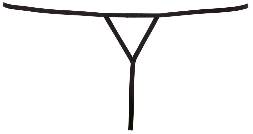 Cottelli LINGERIE String Seestern Look Perlenverzierung über der offenen Scham Cottelli LINGERIE String Seestern Look Perlenverzierung über der offenen Scham