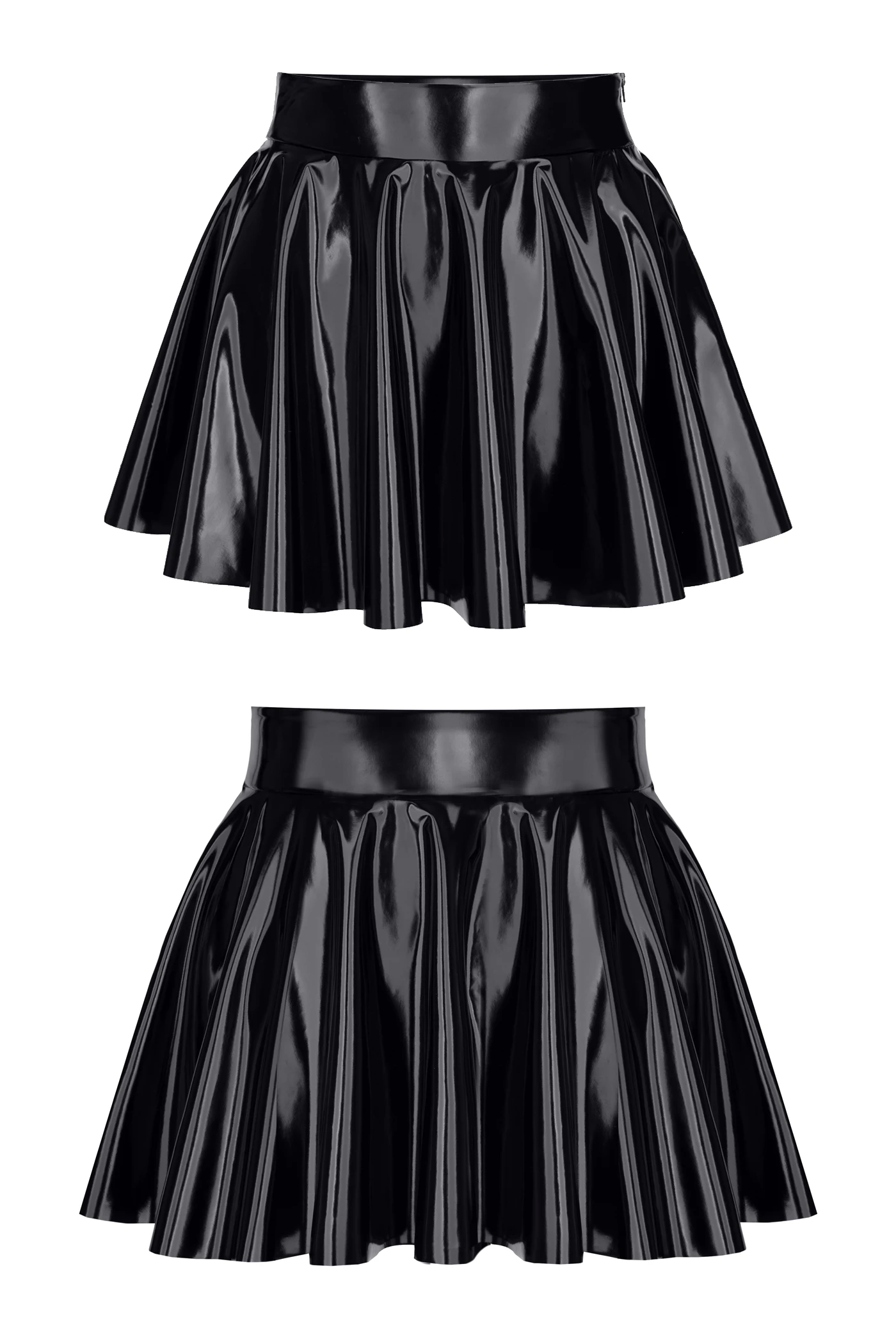 Kinky Outfit Minirock aus glänzendem Wetlook-Material mit seitlichem Reißverschluss, perfekt kombinierbar für aufregende Looks! TDMaren001 Kinky Outfit Minirock aus glänzendem Wetlook-Material mit seitlichem Reißverschluss, perfekt kombinierbar für aufregende Looks! TDMaren001