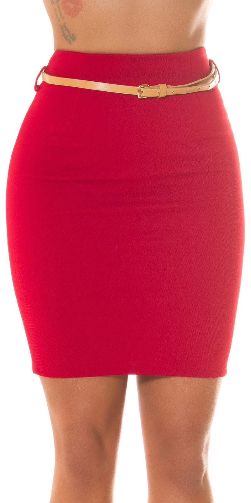 Business Highwaist Minirock Rock Bleistiftrock mit Gürtel und Zipper Reißverschluss Business Highwaist Minirock Rock Bleistiftrock mit Gürtel und Zipper Reißverschluss