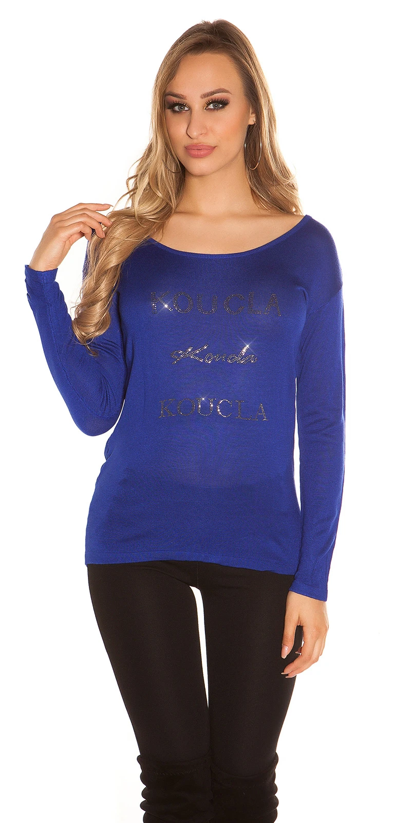 Hot Langarm Pullover Spitzen-Rücken und Wasserfall Hot Langarm Pullover Spitzen-Rücken und Wasserfall