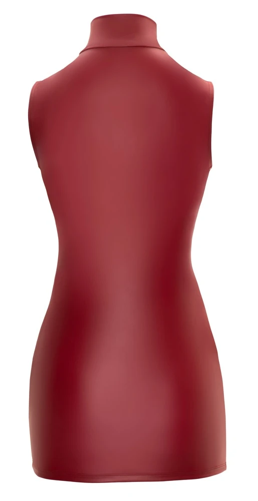 Cottelli PARTY Exklusives figurbetontes Minikleid mit 2-Wege-Reißverschlus und hoher Kragen