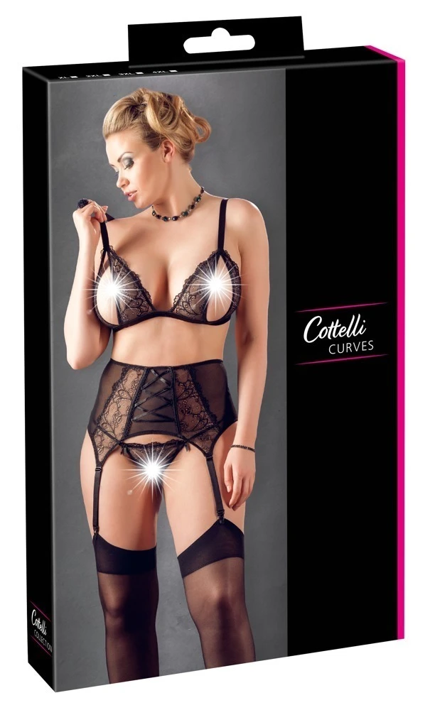 Cottelli  Ein Ouvert-Set mit zarter Blütenspitze und verführerischem Charme