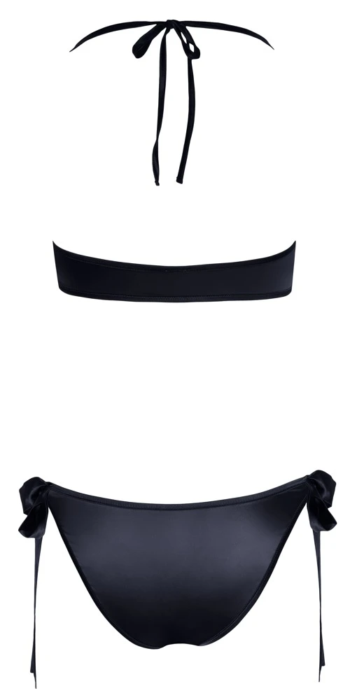 Cottelli LINGERIE Soft BH und Slip mit entzückenden Schleifen schwarz Dessous Set