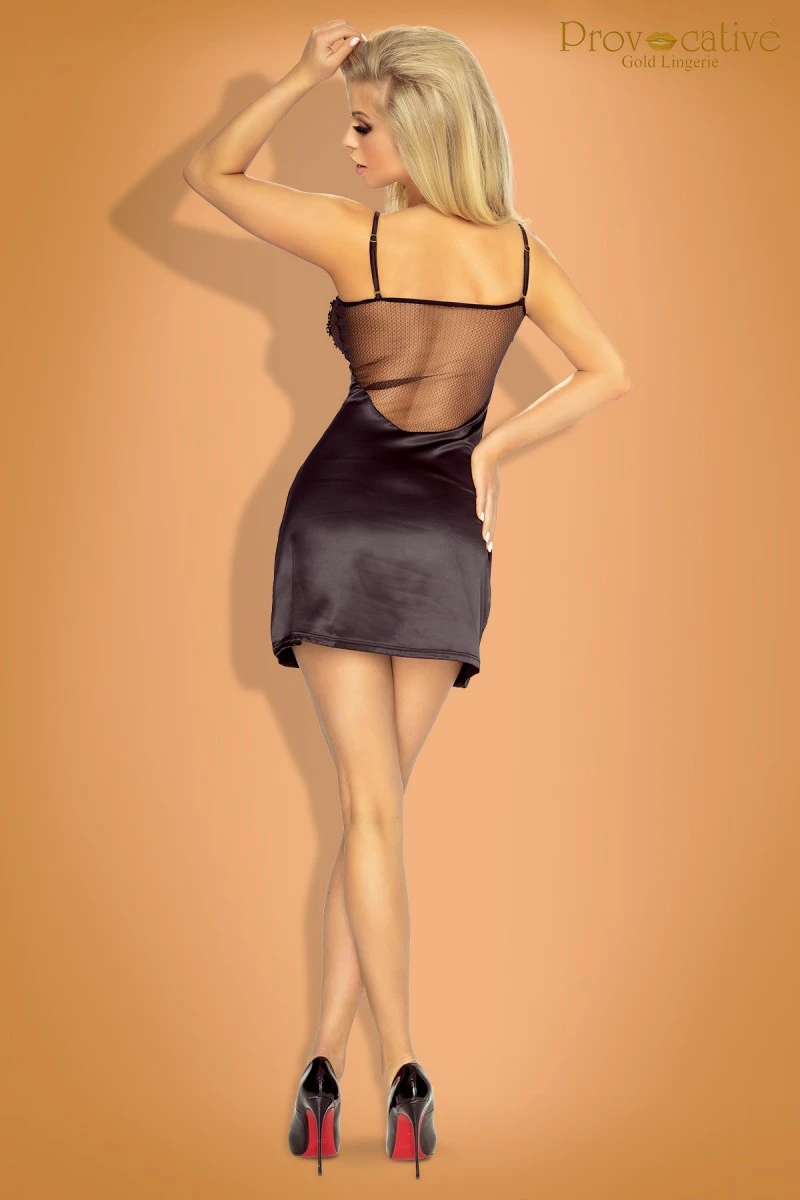 Hochwertige Chemise aus Satin mit Spitze von Provocative