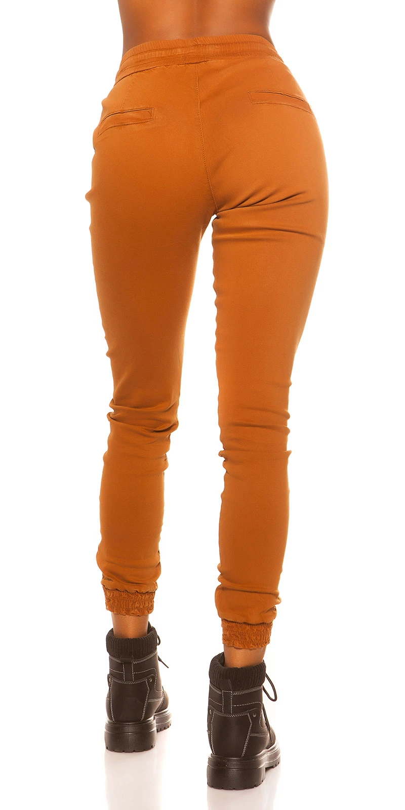 Casual High Waist Hose mit Tunnelzug-Bändel