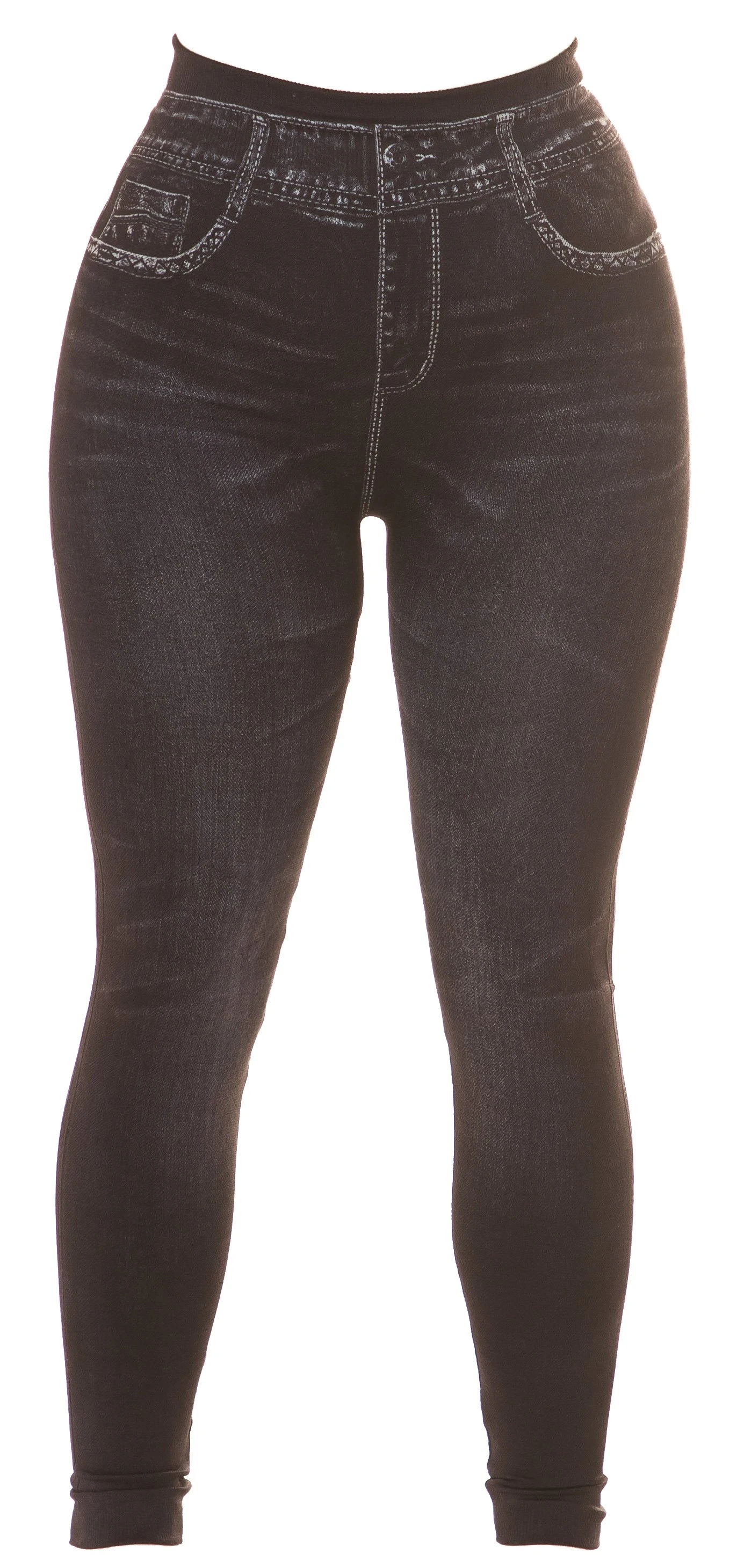 Basic Highwaist-Leggings im Jeans-Look: Stil und Komfort vereint für jeden Anlass, in zwei Farben erhältlich Basic Highwaist-Leggings im Jeans-Look: Stil und Komfort vereint für jeden Anlass, in zwei Farben erhältlich