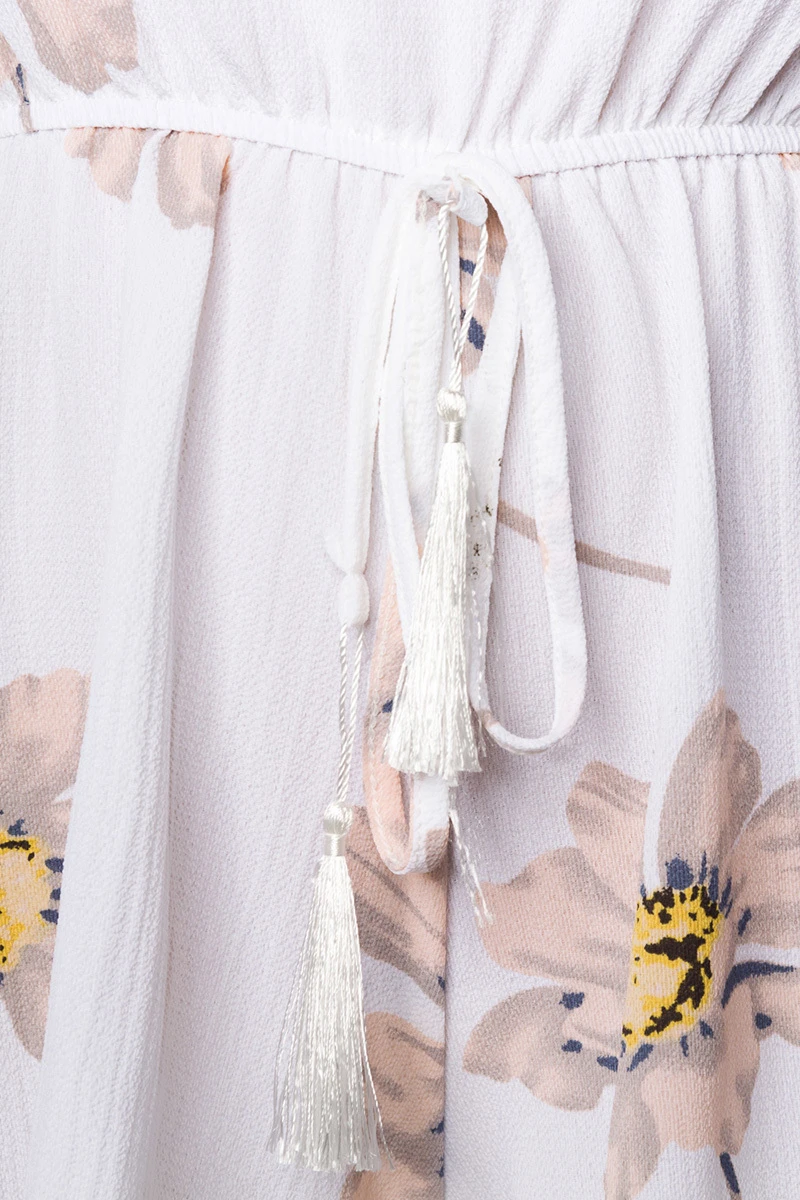 Playsuit Kurz Overall mit Carmen Ausschnitt