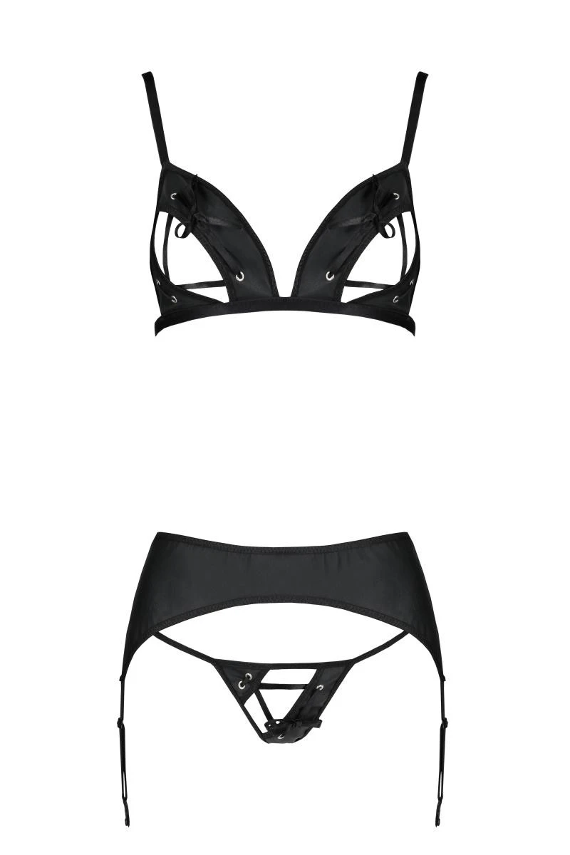 3tlg. Dessous Set bestehend aus BH, Strumpfhaltergürtel und String von Passion 3tlg. Dessous Set bestehend aus BH, Strumpfhaltergürtel und String von Passion