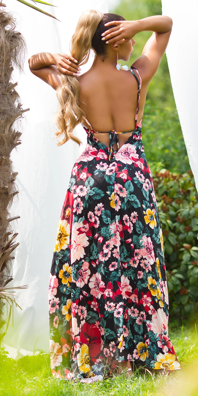 Sexy Maxikleid V-Neck & Rückenausschnitt Sexy Maxikleid V-Neck & Rückenausschnitt