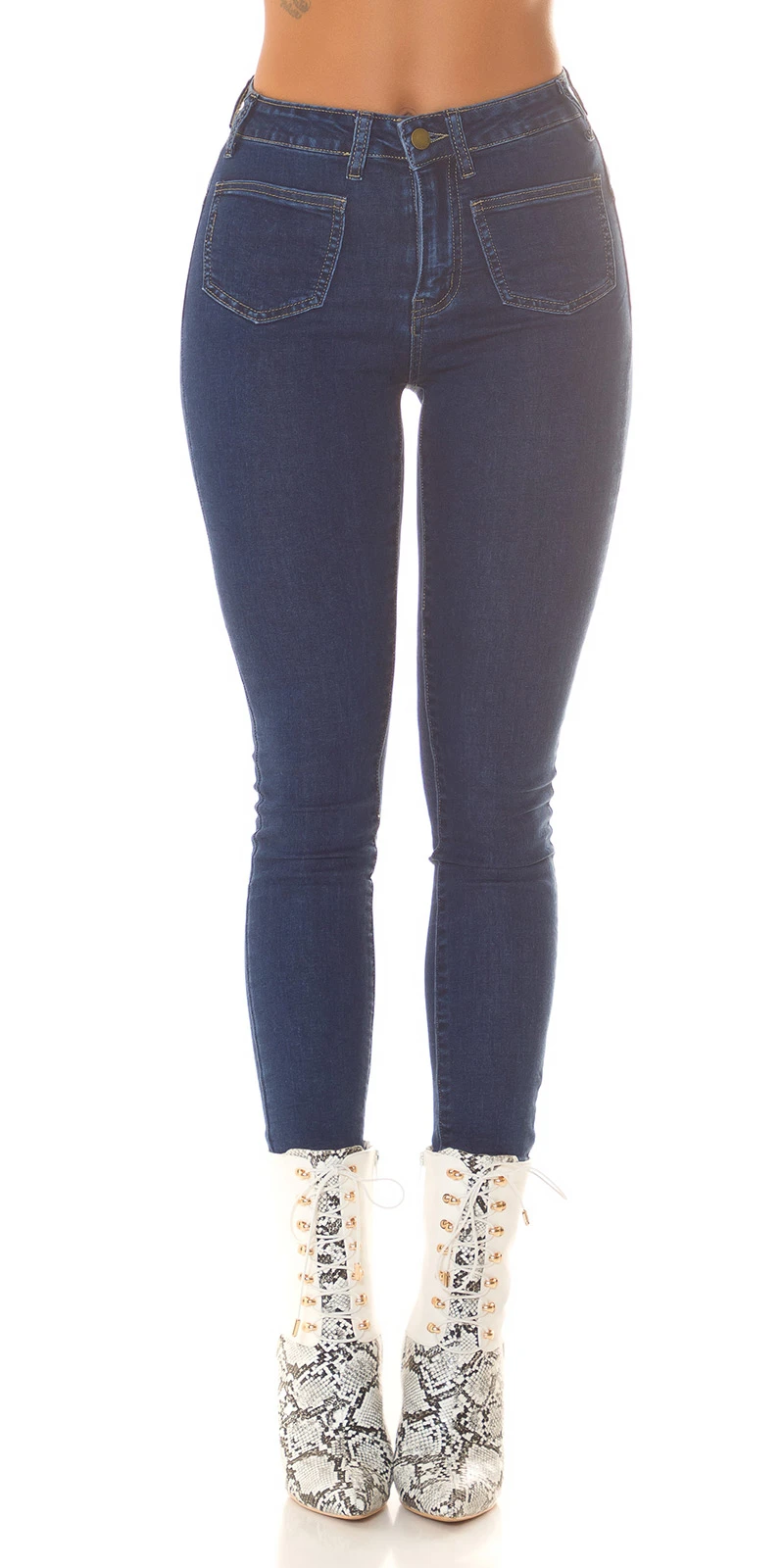 Push-up Highwaist Stretch Jeans Skinny Jeans Röhrenjeans mit Fashion Taschen Push-up Highwaist Stretch Jeans Skinny Jeans Röhrenjeans mit Fashion Taschen