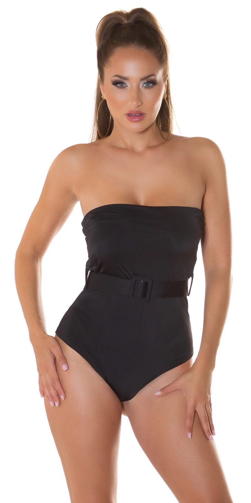 Hot Party Bandeau Bodysuit mit Gürtel Hot Party Bandeau Bodysuit mit Gürtel