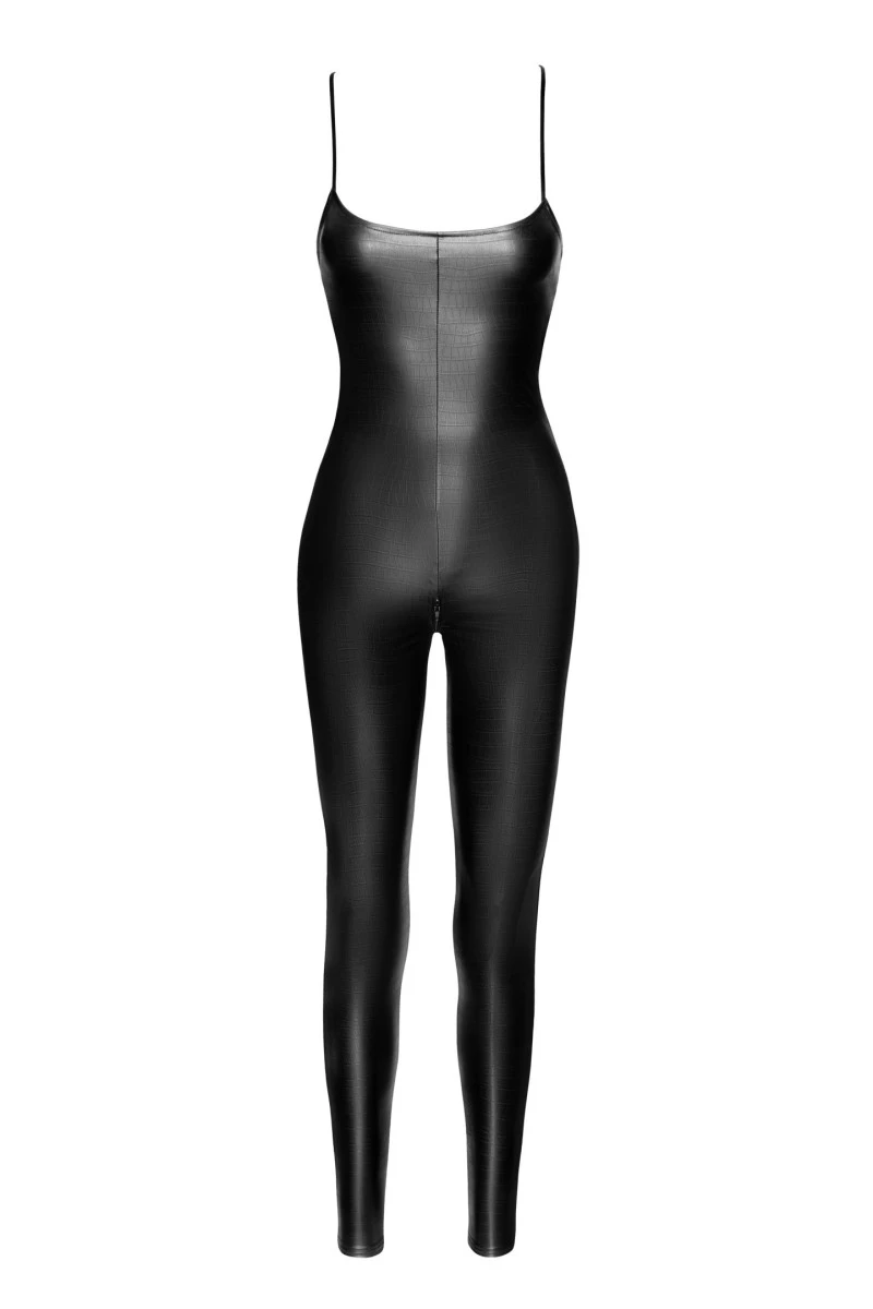 F316 Wetlook Catsuit ouvert mit 2 Wege Reißverschluss von Noir Handmade