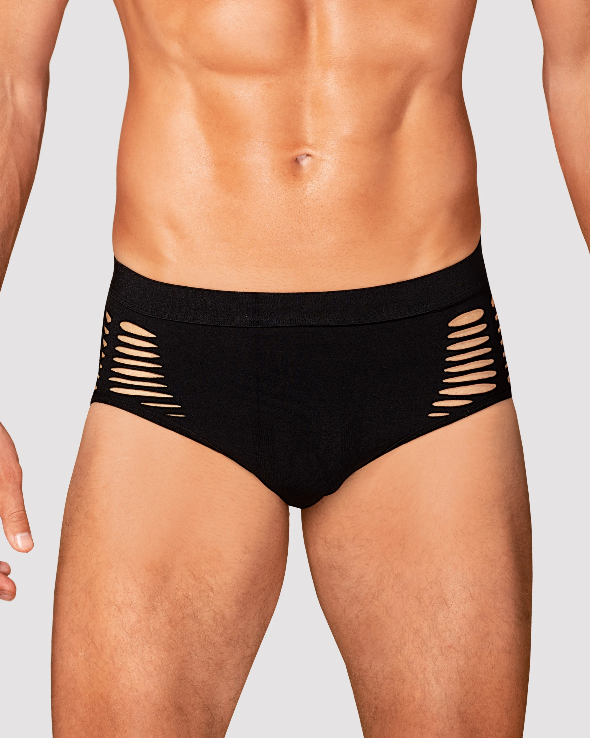 Herren M101 Slip blickdicht mit Cutouts von Obsessive