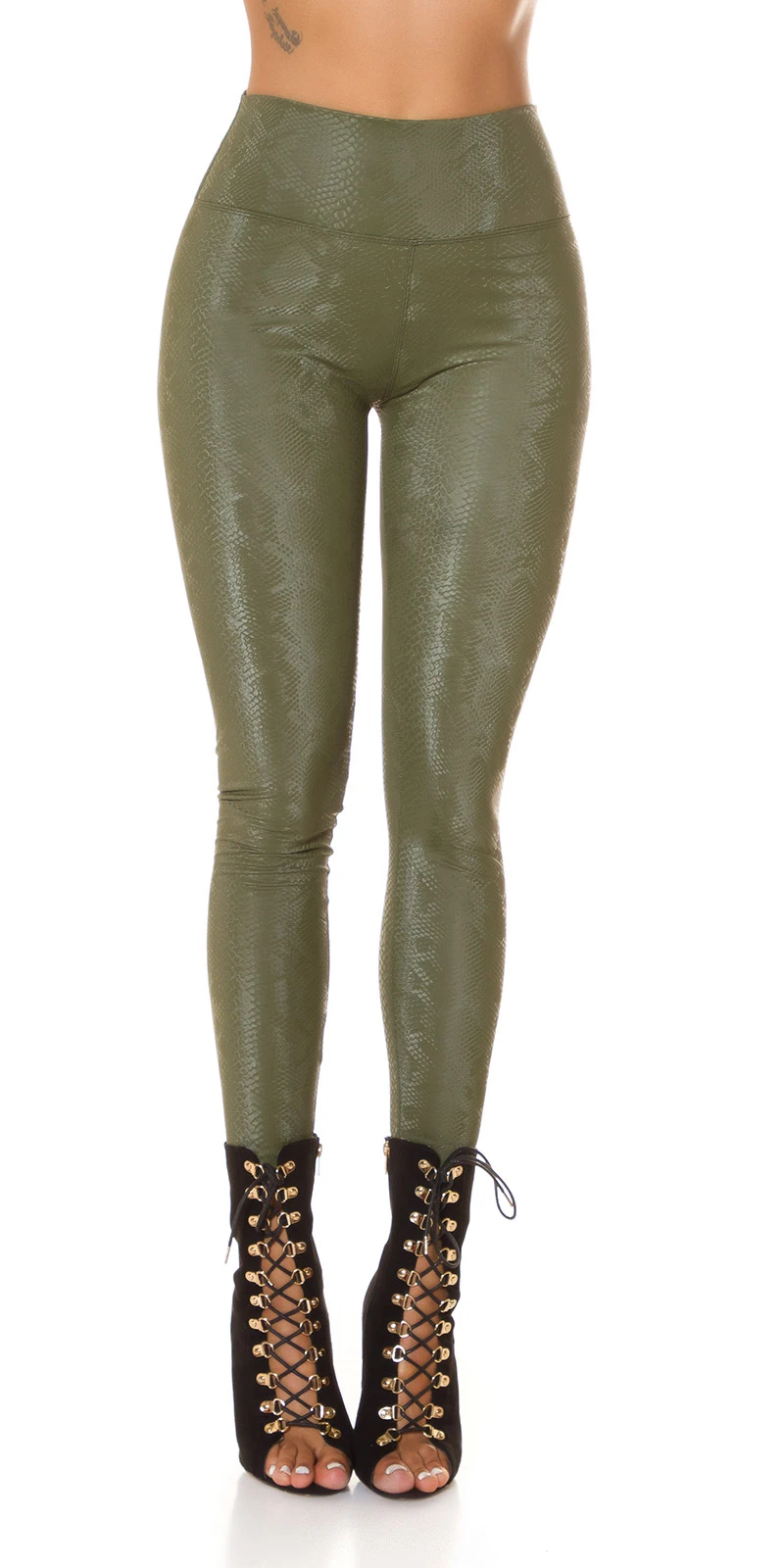 Snake Printed Thermo High Waist Leggings Snake Printed Thermo High Waist Leggings