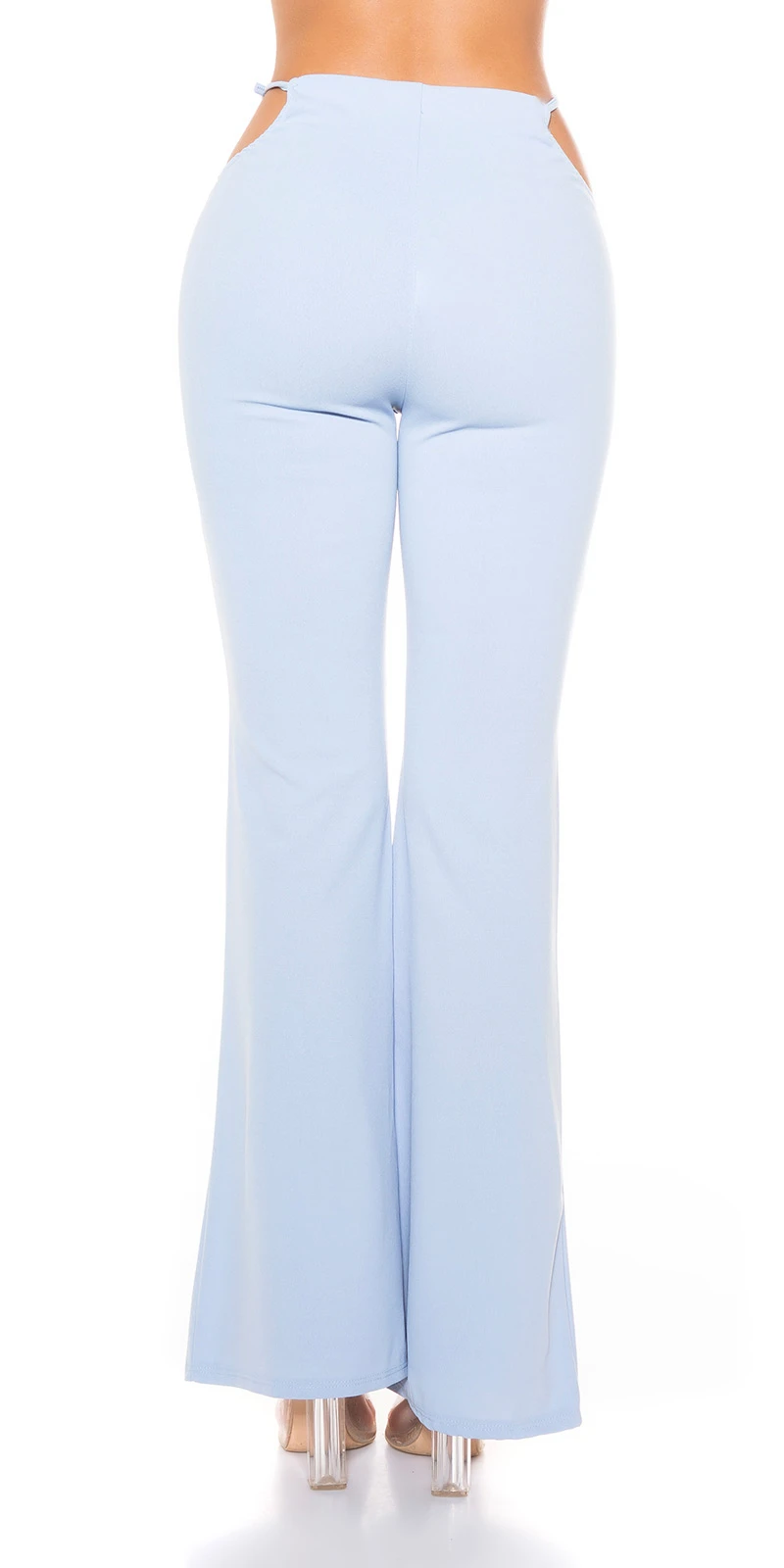 Uni High Waist Hose mit sexy Hüft Cutout Uni High Waist Hose mit sexy Hüft Cutout