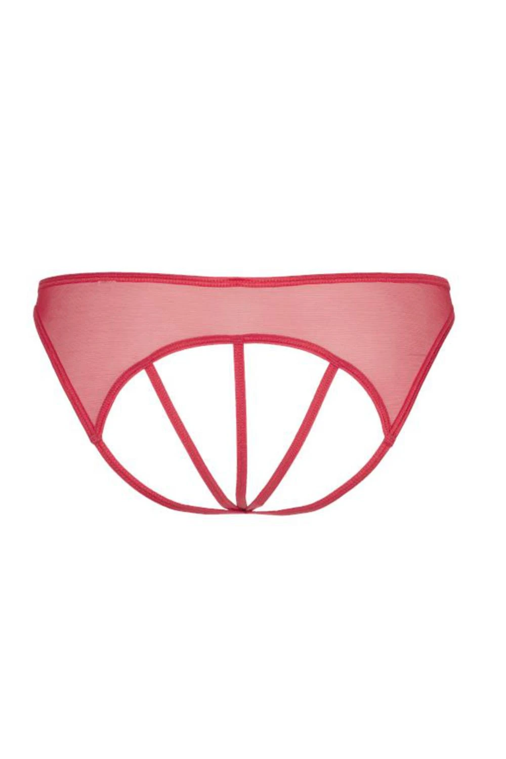 Axami Tüll Plus-Size String ouvert rot Axami Tüll Plus-Size String ouvert rot