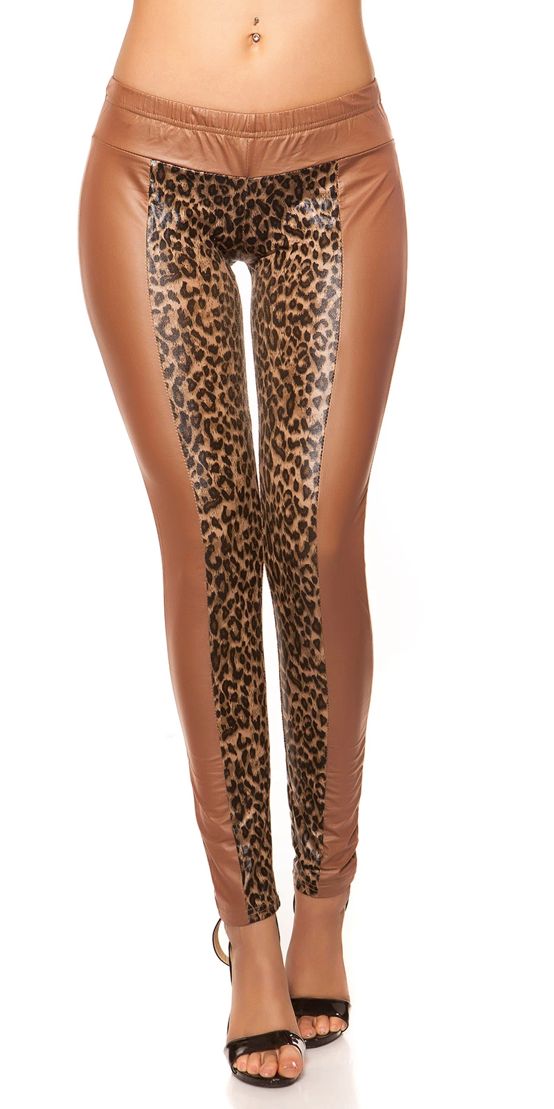Leo Leggings Glanz Optik Party Leo Leggings Glanz Optik Party