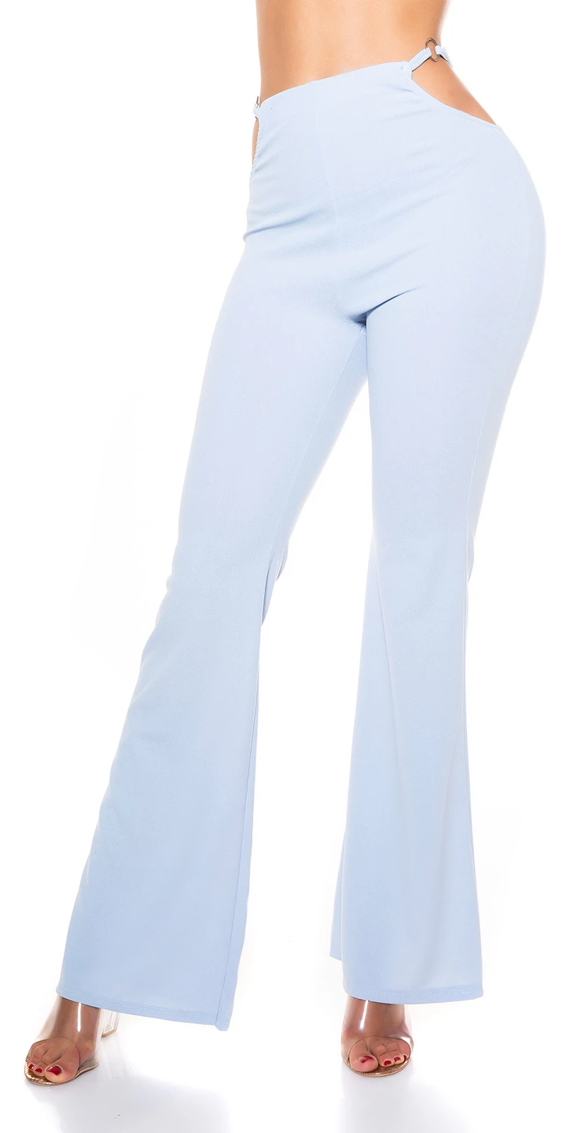 Uni High Waist Hose mit sexy Hüft Cutout Uni High Waist Hose mit sexy Hüft Cutout