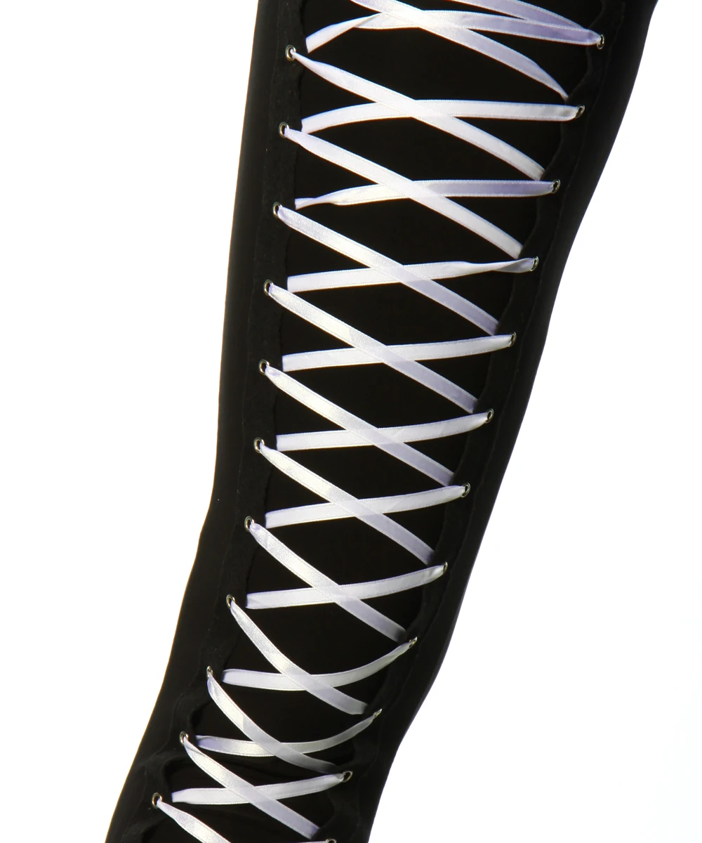 Außergewöhnliche Leggings mit auffälliger Schnürung