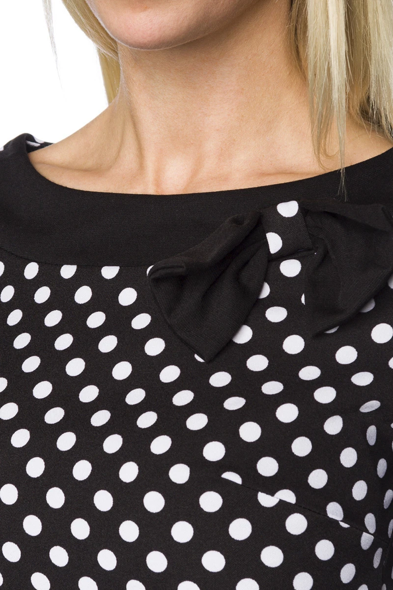 Rockabilly Kleid mit Dots und halblangen Ärmlen