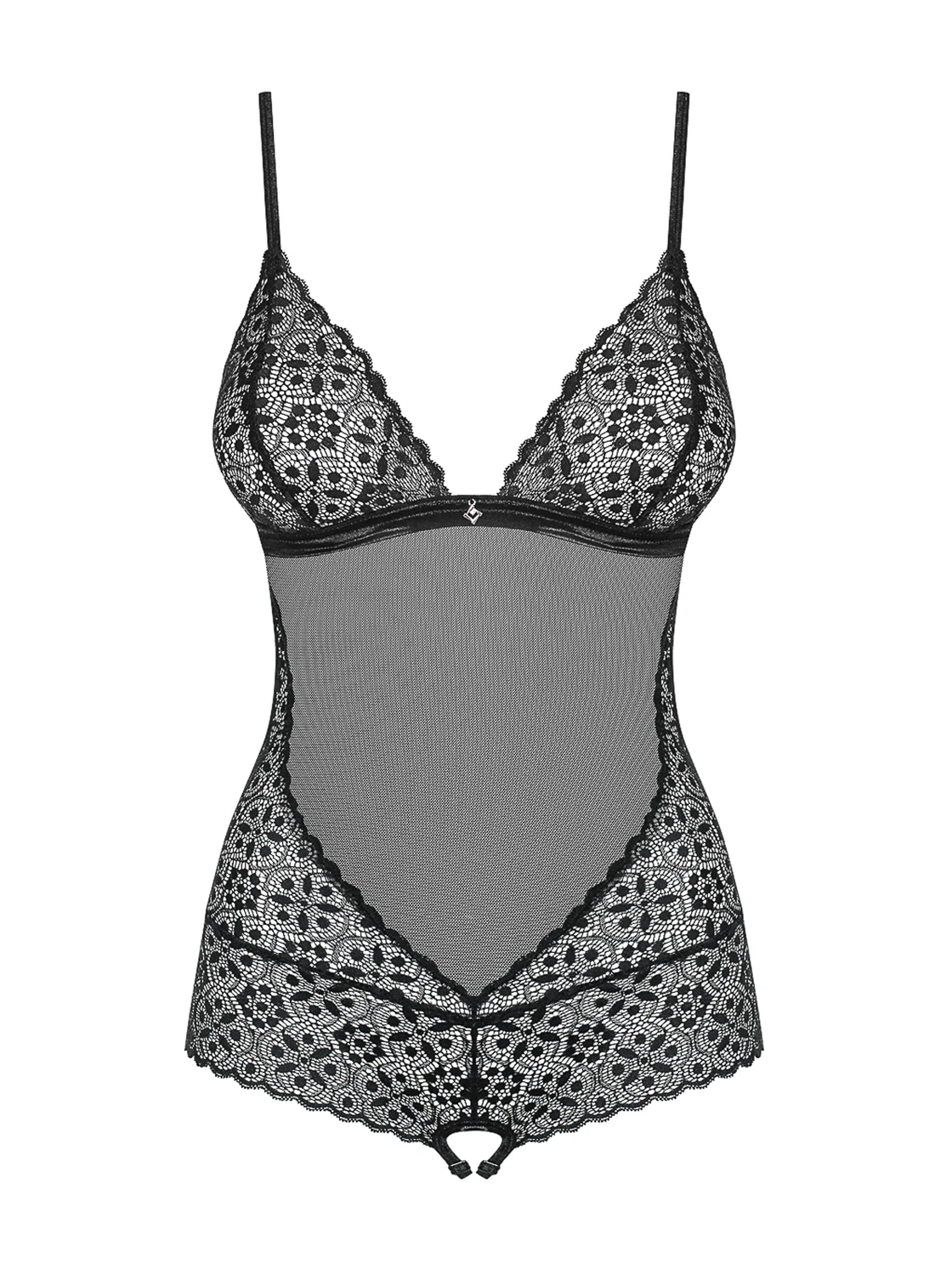 Eleganter Teddy aus transparentem Mesh von Obsessive