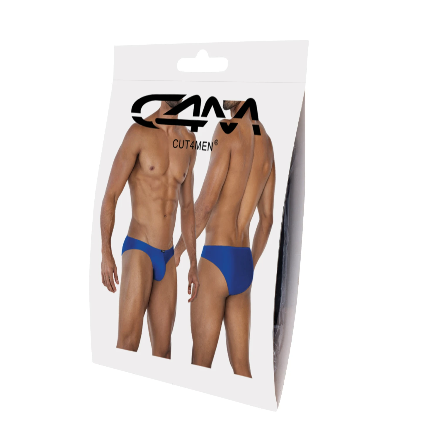 Königsblauer Low Rise Bulge Brief C4MSPXBUL01, Sportlich, formstark und komfortabel, Mikrofaser-Slip mit Logo von CUT4MEN