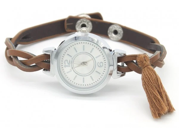 Damenuhr Kunstleder Uhr Deko Quaste Damenuhr Kunstleder Uhr Deko Quaste