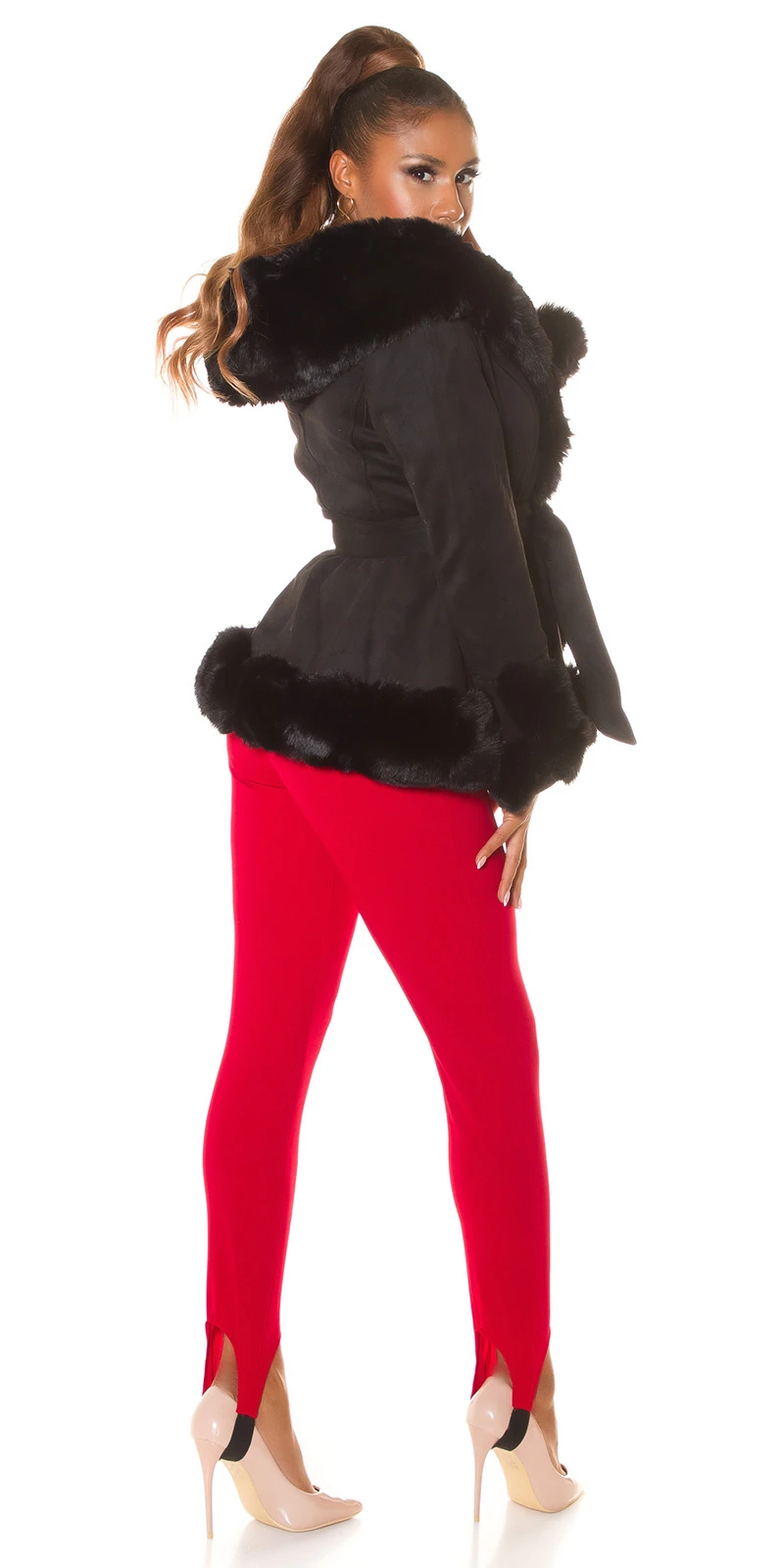 High Waist Hose Leggings mit Gummi-Steg High Waist Hose Leggings mit Gummi-Steg