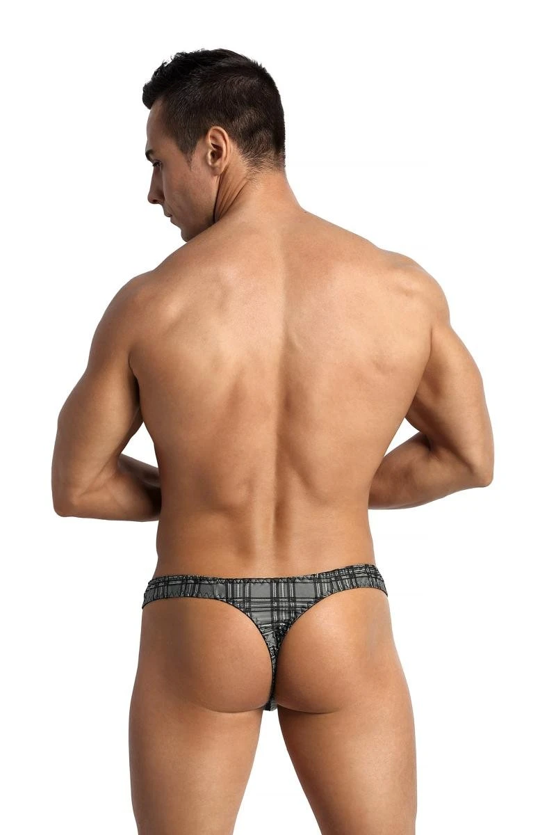 Herren String halbtransparent mit Karo Muster von Anais for Men