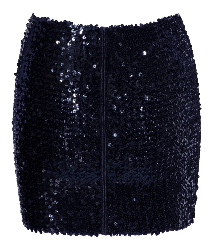 Cottelli PARTY Paillettenrock Stretchbund, schillernde Optik, Schlauch Stretch Mnirock Cottelli PARTY Paillettenrock Stretchbund, schillernde Optik, Schlauch Stretch Mnirock